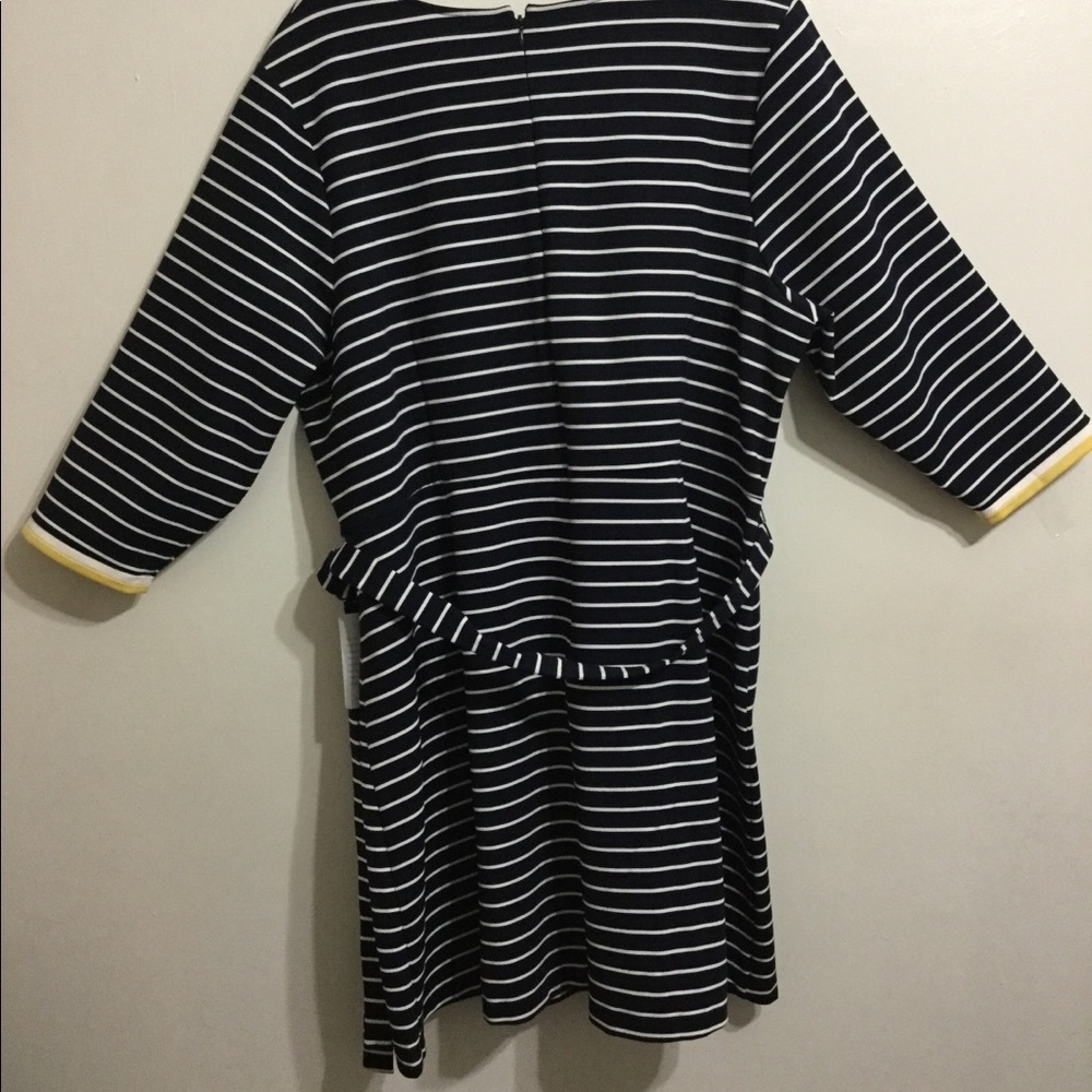 Striped Wrapped Dress - Picture 3 of 5
